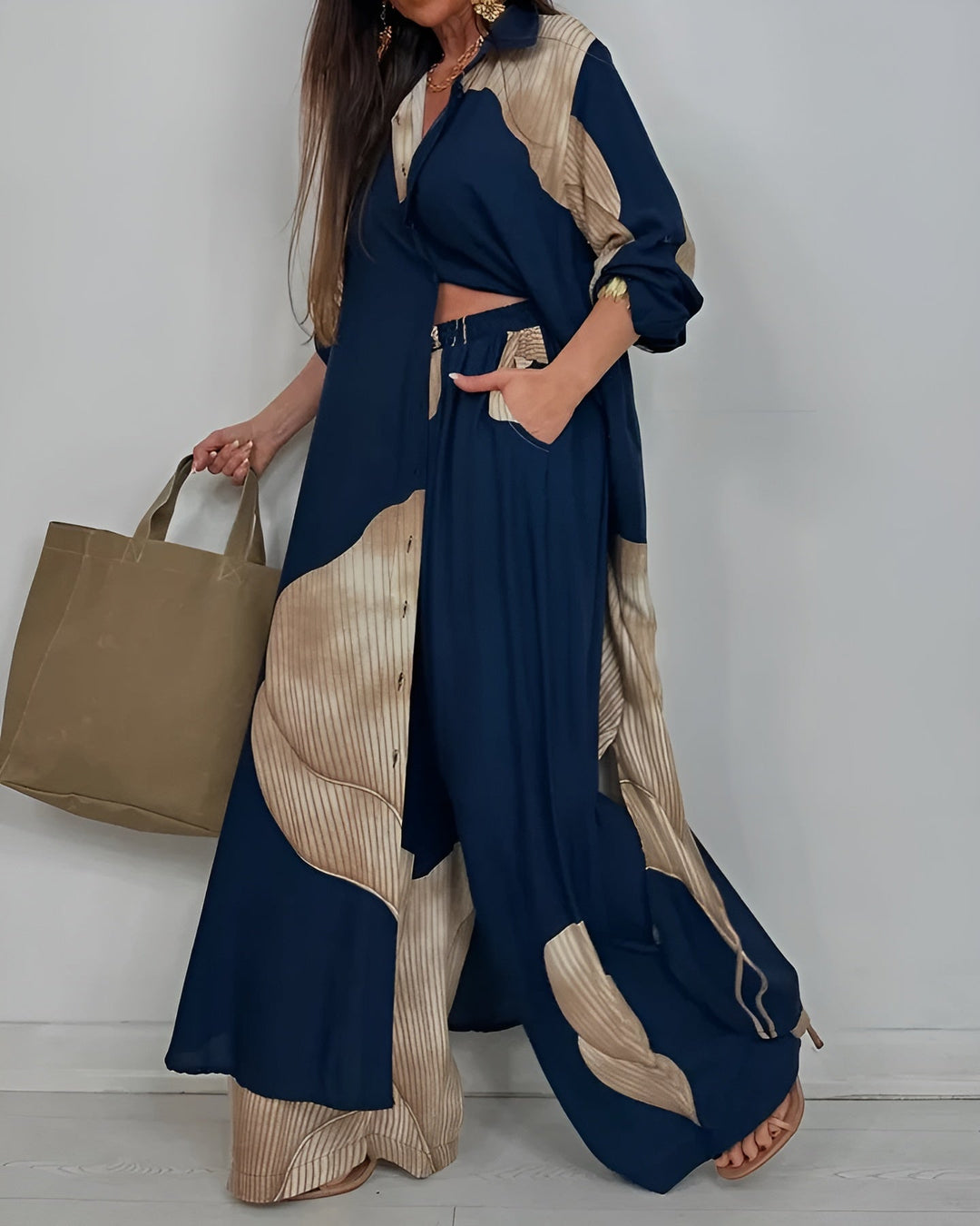 Esther™ – Effortless Artistic Blouse & Trousers Set