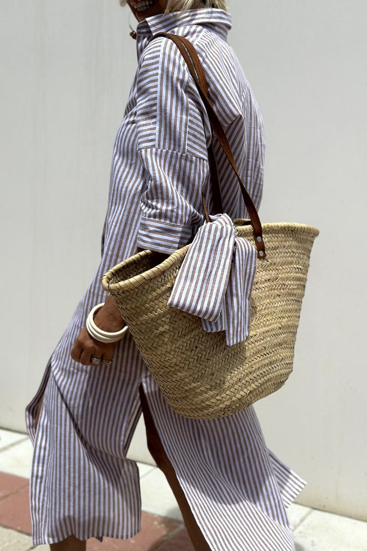 Lauren – Striped Everyday Shirt Dress