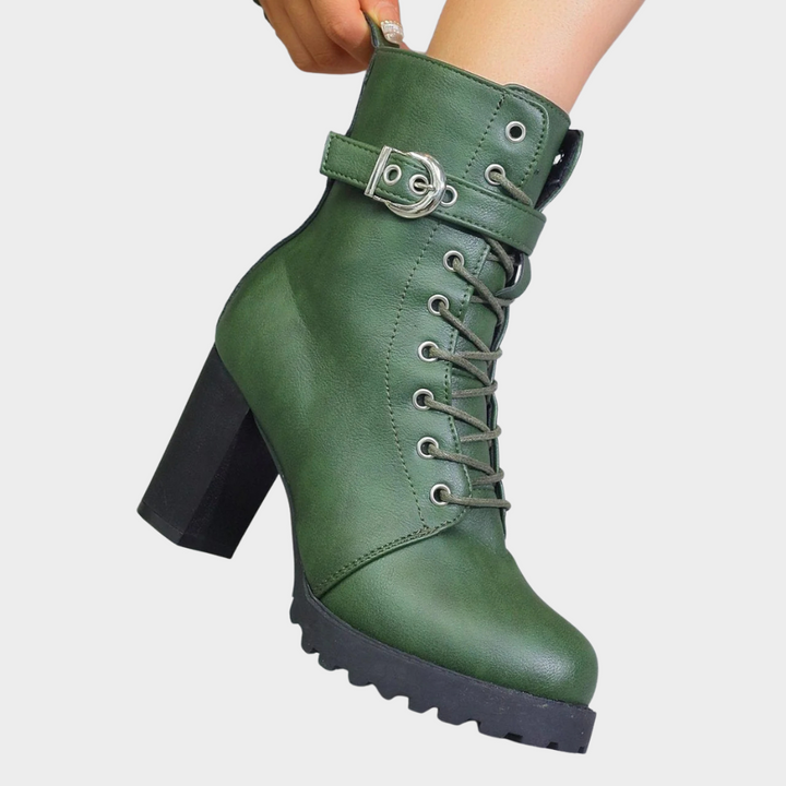 Quinn™ - Flared Heel Ankle Boots