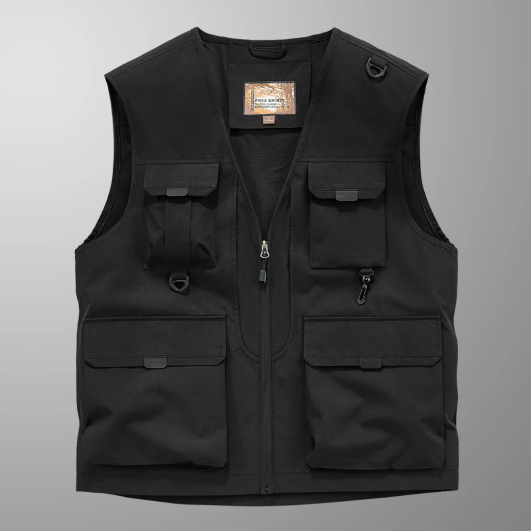 Kellan™ – Lightweight Multi-Pocket Travel Vest for Everyday Adventures