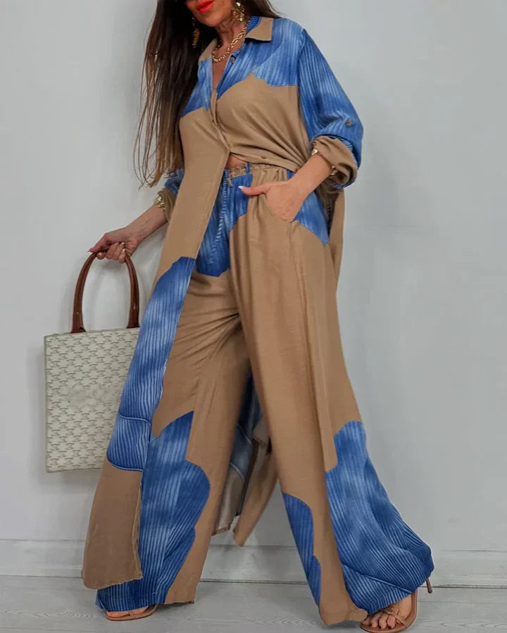 Esther™ – Effortless Artistic Blouse & Trousers Set