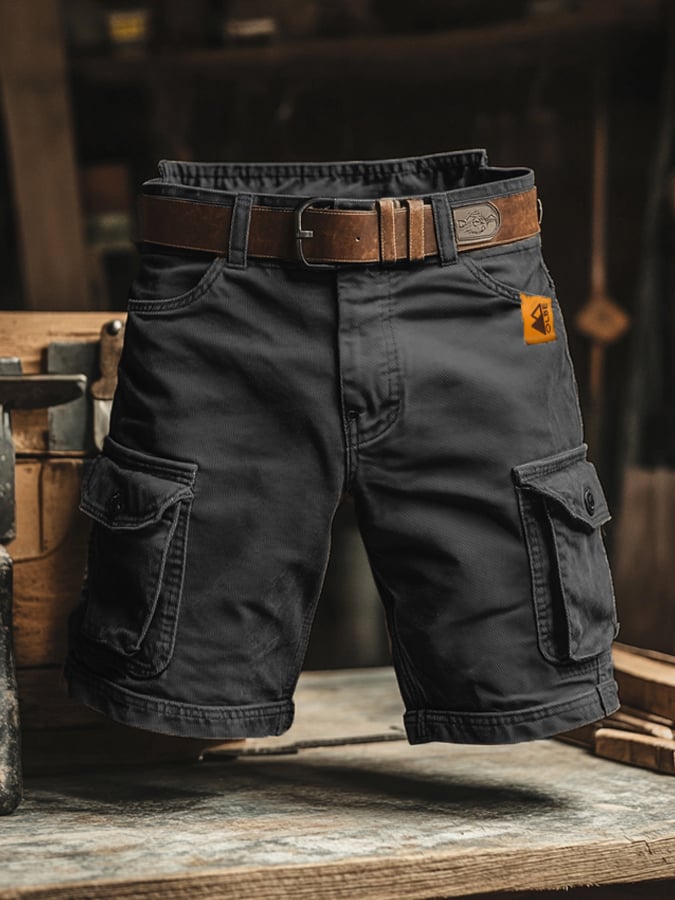 Liam™ – Effortlessly Polished Mid-Thigh Cargo Shorts