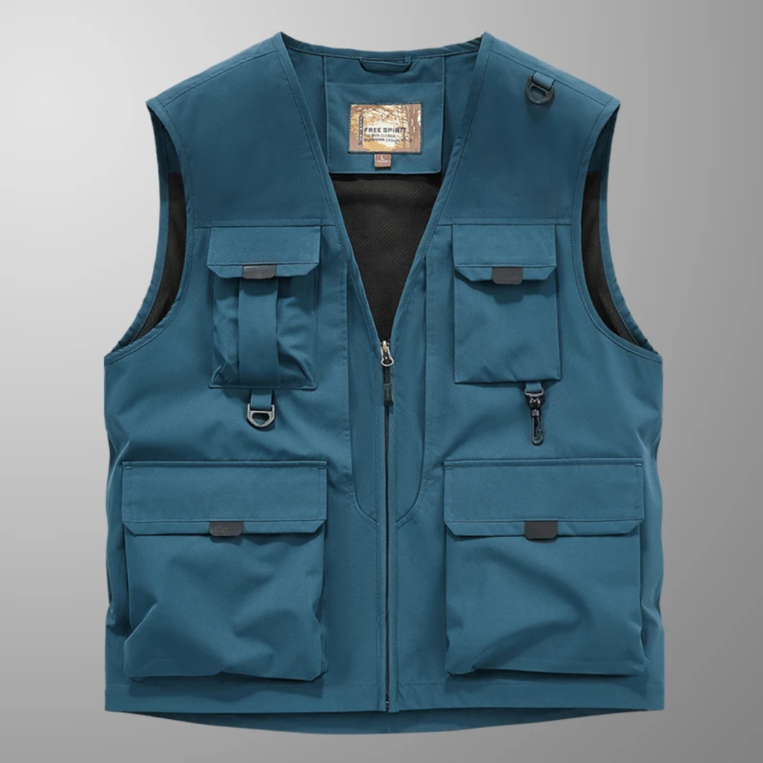 Kellan™ – Lightweight Multi-Pocket Travel Vest for Everyday Adventures