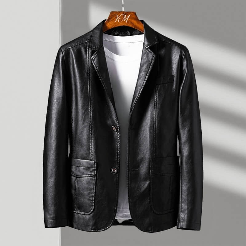 Alex | Classic Vegan Leather Jacket