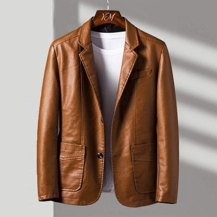 Alex | Classic Vegan Leather Jacket