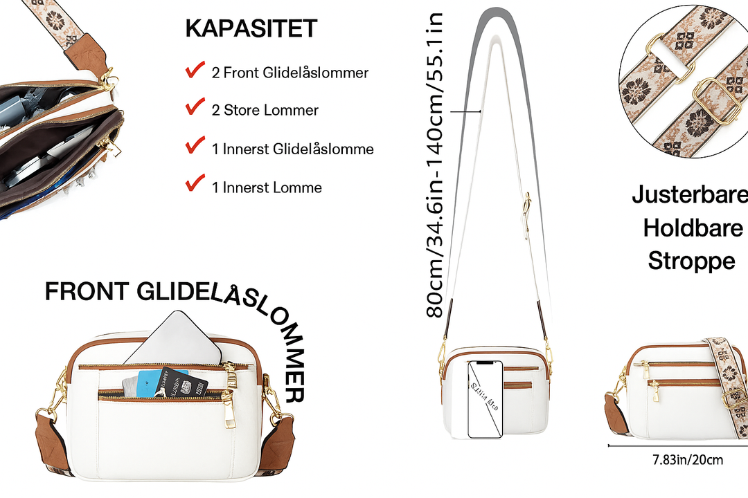 Madeline™ | Crossbody with Colourful Straps