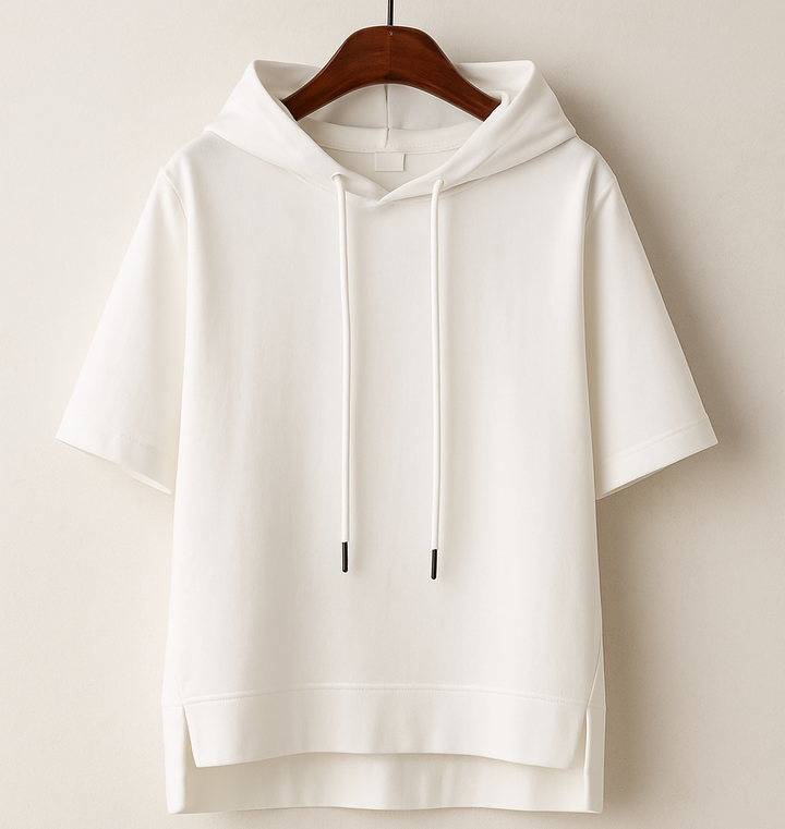Jane - Short Sleeve Hooded Pullover