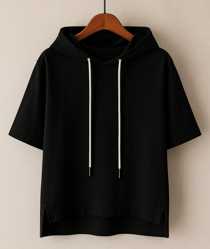 Jane - Short Sleeve Hooded Pullover