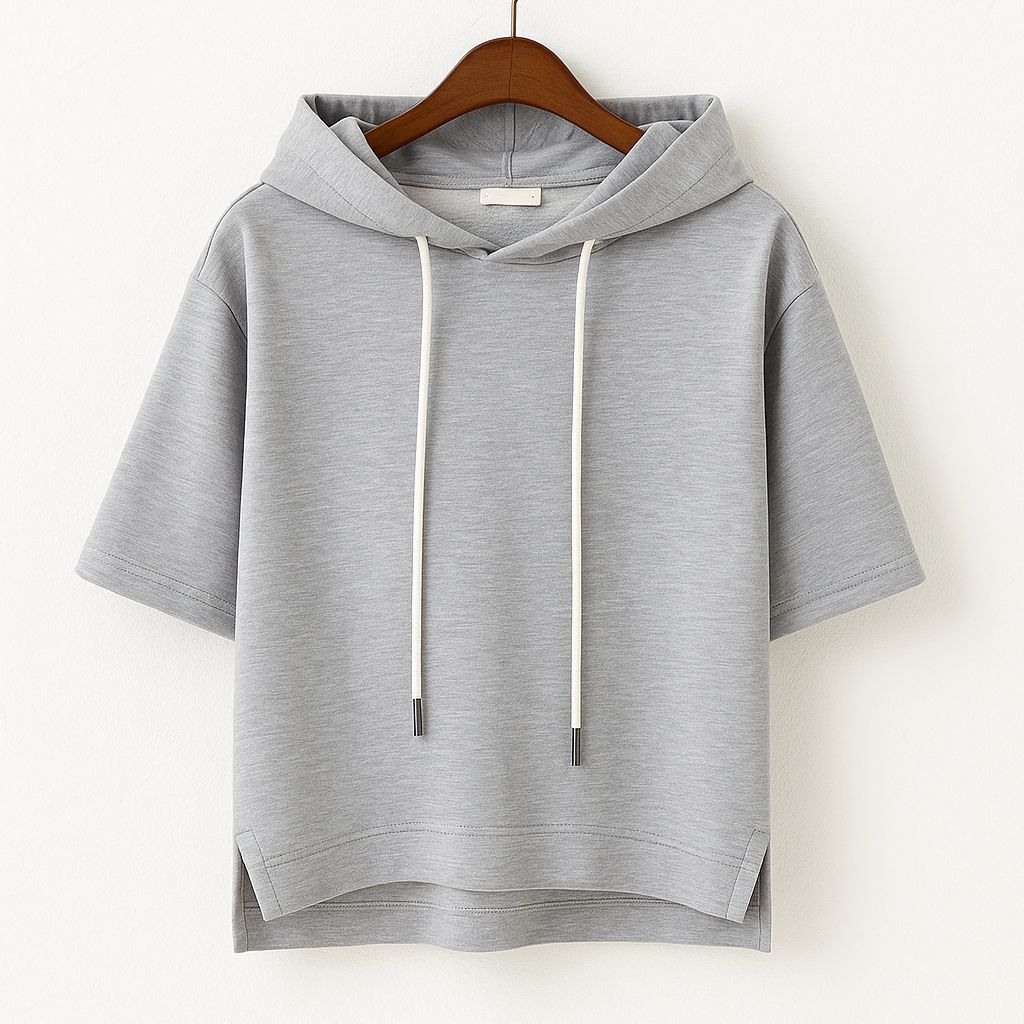 Jane - Short Sleeve Hooded Pullover