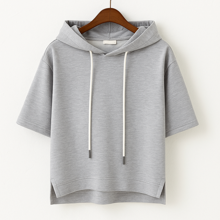 Jane - Short Sleeve Hooded Pullover