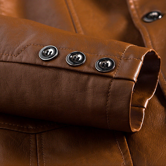 Alex | Classic Vegan Leather Jacket