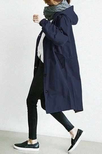 Phoebe | Hooded Trench Coat