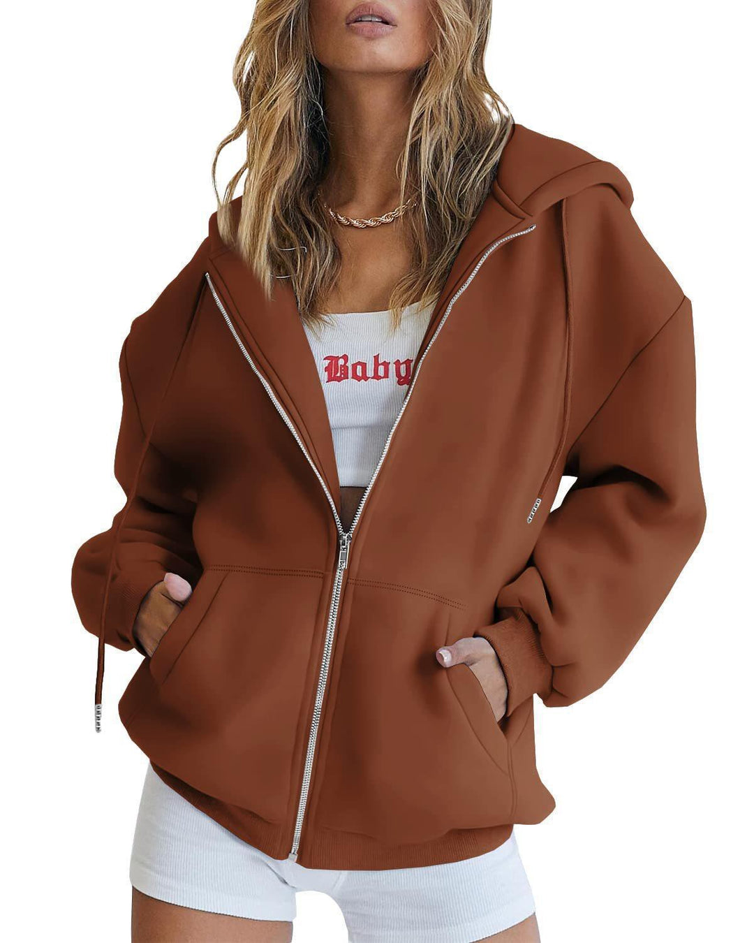 Eva - Relaxed Zip Hoodie