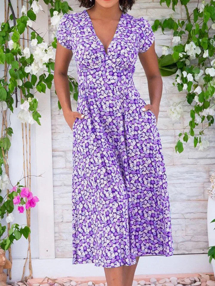 Selena - Lightweight Midi Dress With Pockets
