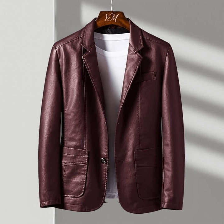 Alex | Classic Vegan Leather Jacket