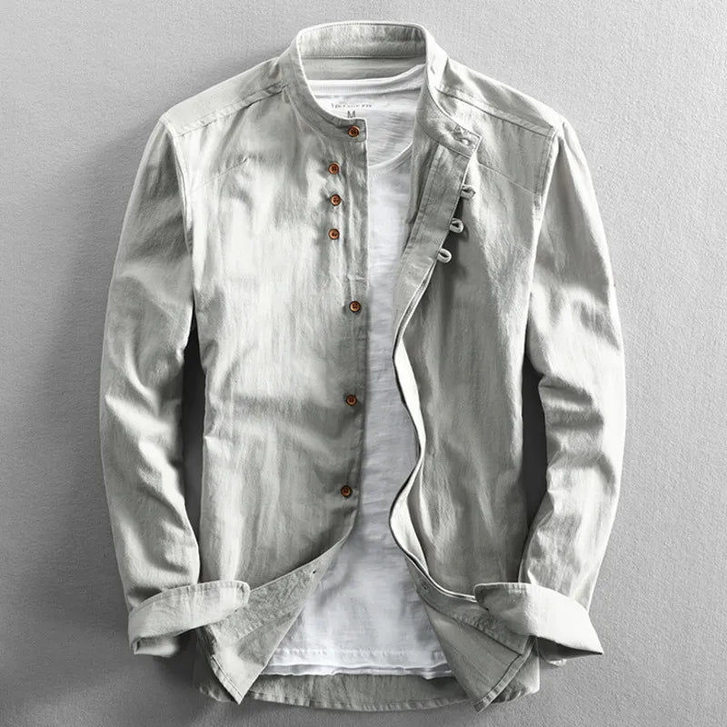 Daniel™ – Contemporary Long Sleeve Shirt with Asymmetrical Detailing
