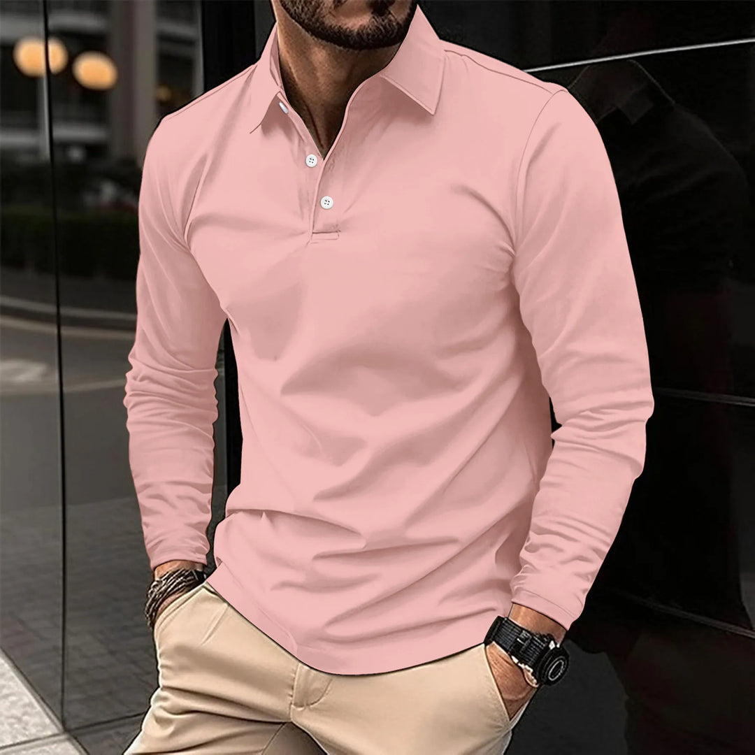 Jacob™ – Long-Sleeved Polo for Effortless Sophistication