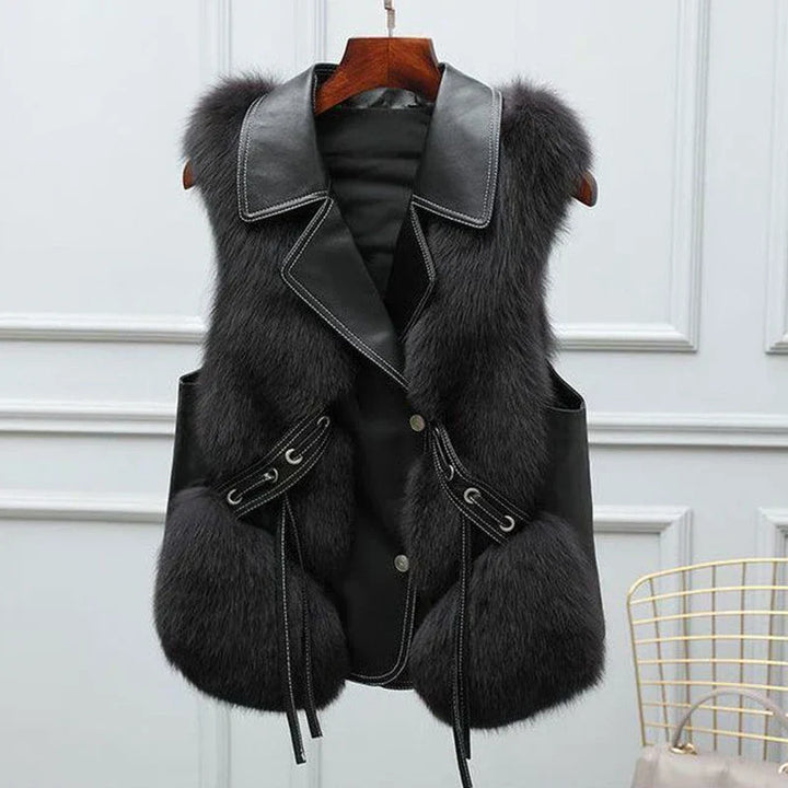 Adelina™ – Fur Vest for Bold Timeless Elegance