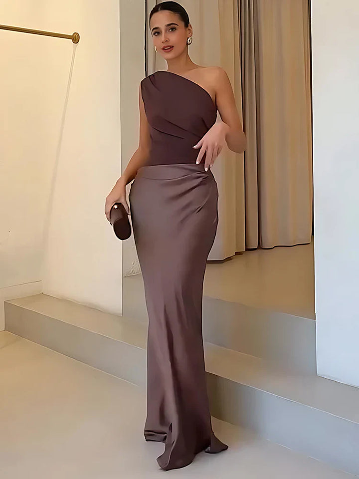 Brooklynn™ – One-Shoulder Dress for Timeless Elegance