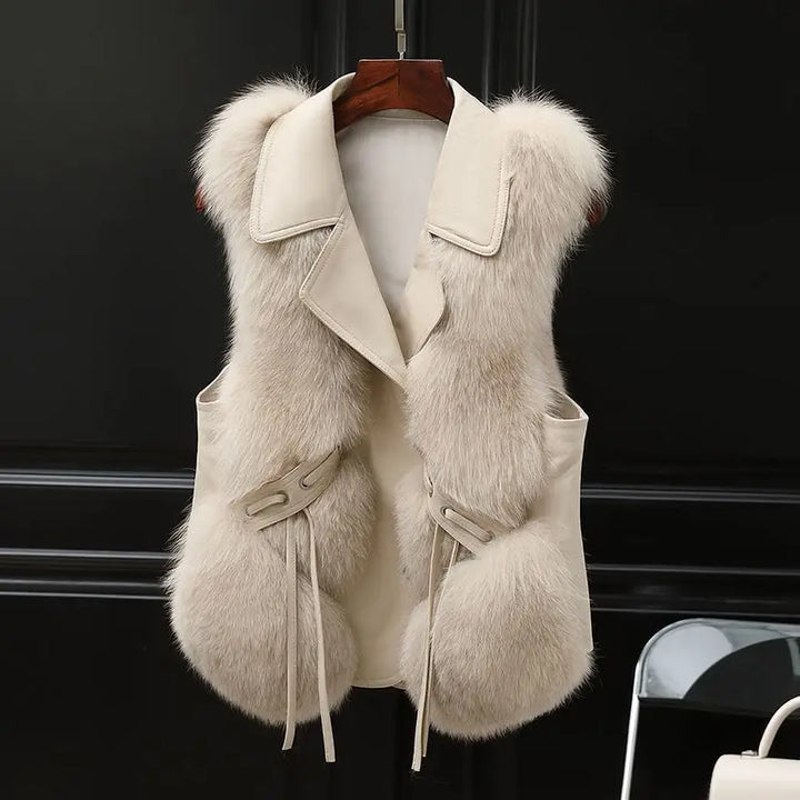 Adelina™ – Fur Vest for Bold Timeless Elegance