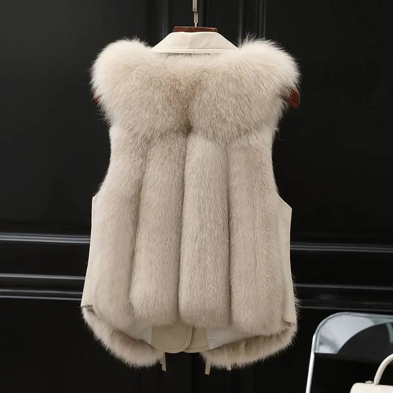 Adelina™ – Fur Vest for Bold Timeless Elegance