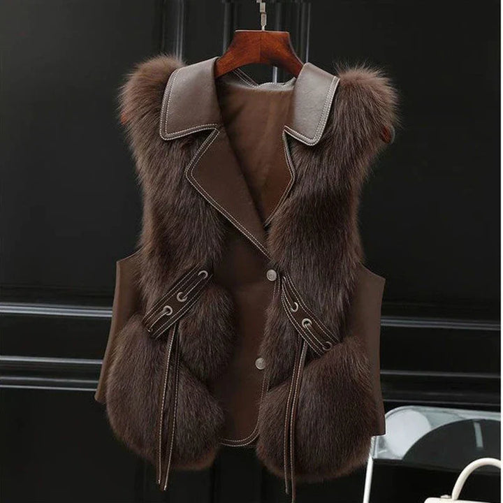 Adelina™ – Fur Vest for Bold Timeless Elegance