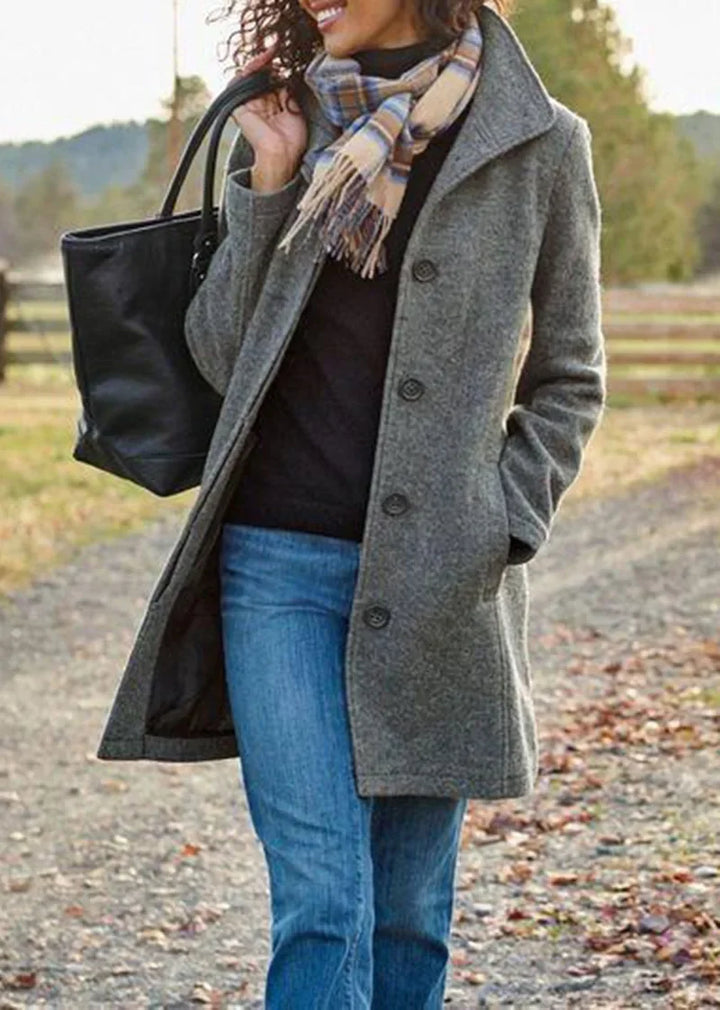Madeline™ – Retro Coat for Timeless Everyday Elegance