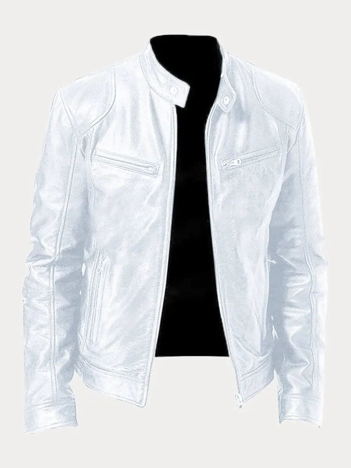 Dean™ – Timeless Tailored Vegan Leather Jacket for Effortless Edge