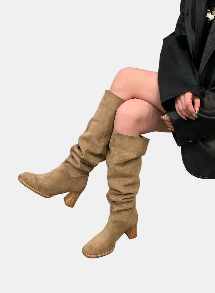 Evie™ - Pointed-Toe Suede Block Heels