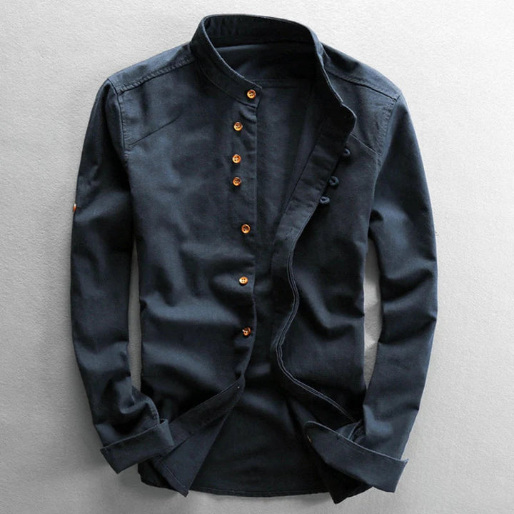 Daniel™ – Contemporary Long Sleeve Shirt with Asymmetrical Detailing