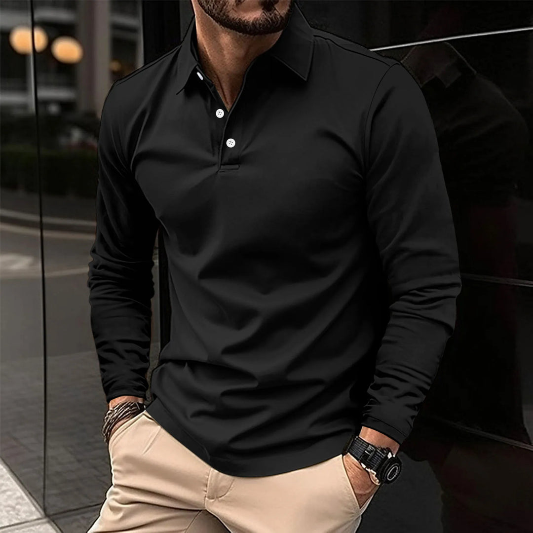 Jacob™ – Long-Sleeved Polo for Effortless Sophistication