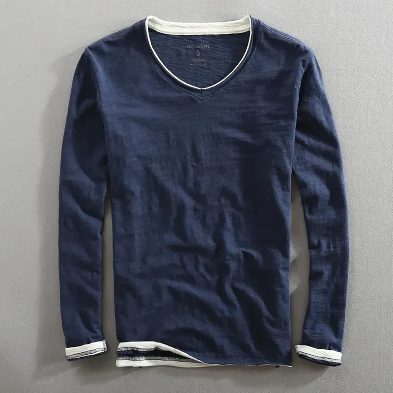 Jonathan™ – Everyday Essential Long Sleeve V-Neck Tee