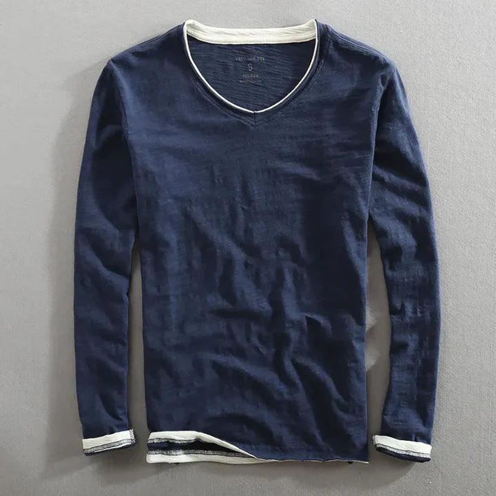 Jonathan™ – Everyday Essential Long Sleeve V-Neck Tee