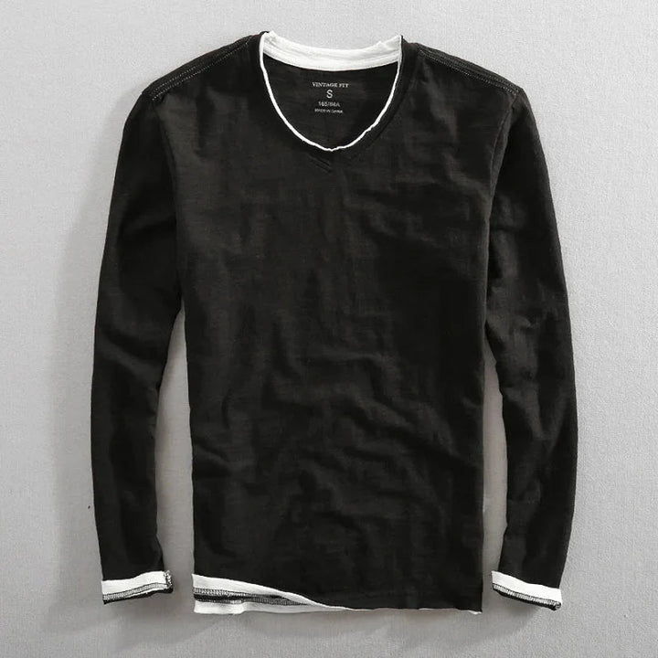 Jonathan™ – Everyday Essential Long Sleeve V-Neck Tee