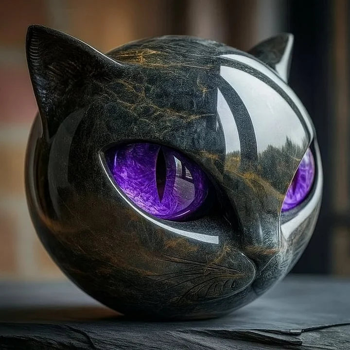 Charmy™ – Black Cat Head Sculpture