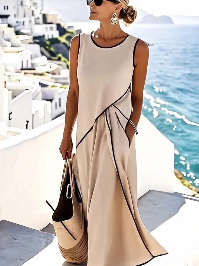 Minatella™ – Effortless Sleeveless Flared Dress for Everyday Elegance