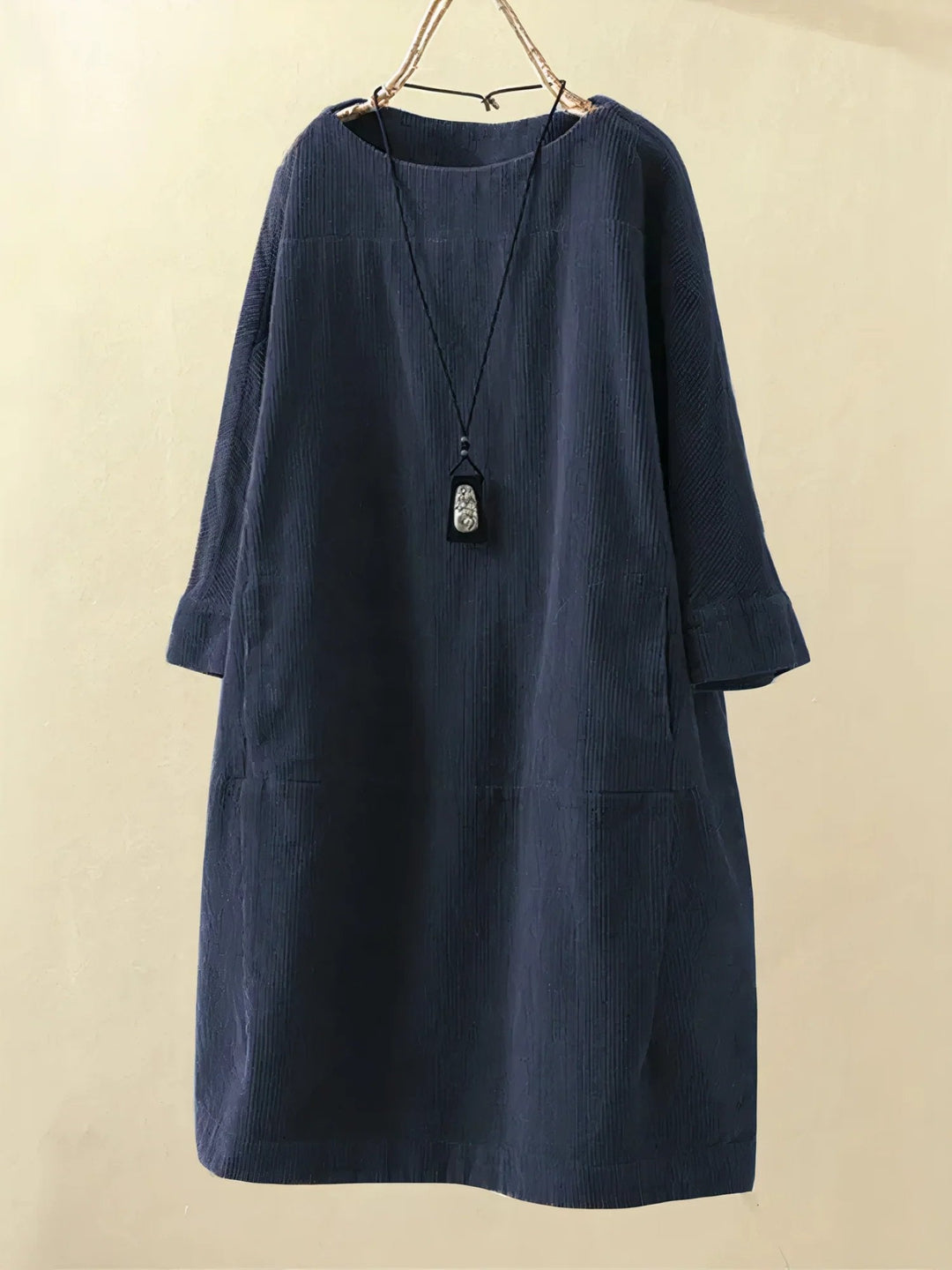 Zayla™ – Corduroy Tunic Dress for Effortless Everyday Elegance
