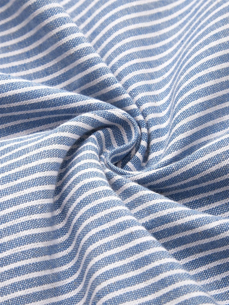 Elaine™ – Effortlessly Flattering Striped Midi Robe Dress