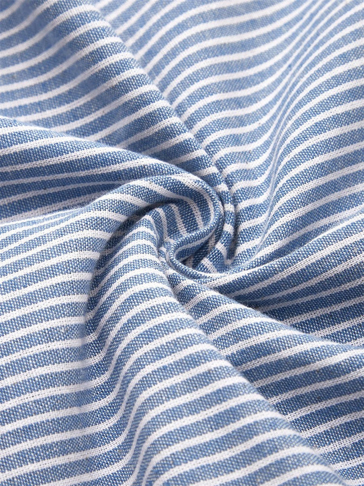 Elaine™ – Effortlessly Flattering Striped Midi Robe Dress