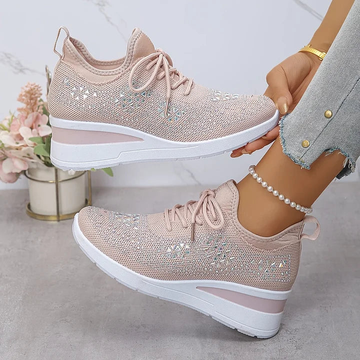 Isadora™ – Sparkling Orthopedic Sneakers for Effortless All-Day Comfort