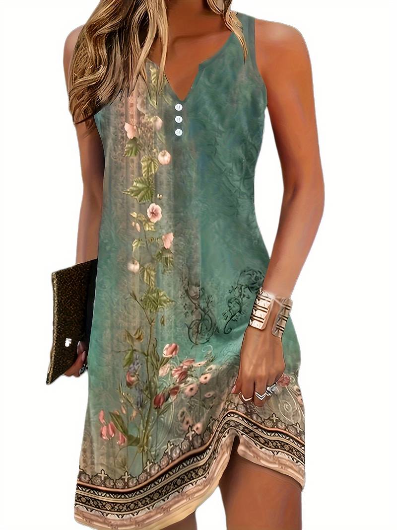 Liviane - Ladies Sleeveless Comfortable Mini Dress