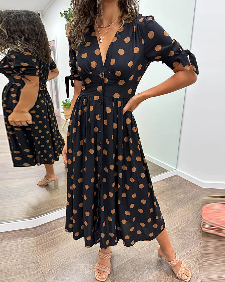 Avia™ – Elegant Polka Dot Dress