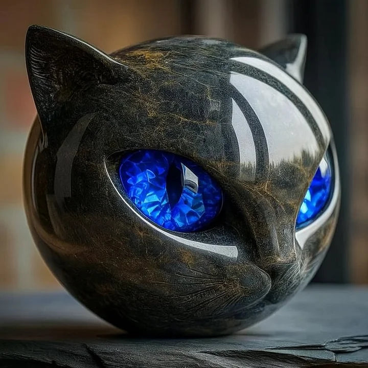 Charmy™ – Black Cat Head Sculpture