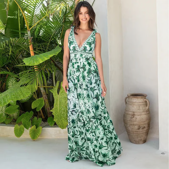 Jordan™ – Elegant Floral Swimsuit & Skirt Set