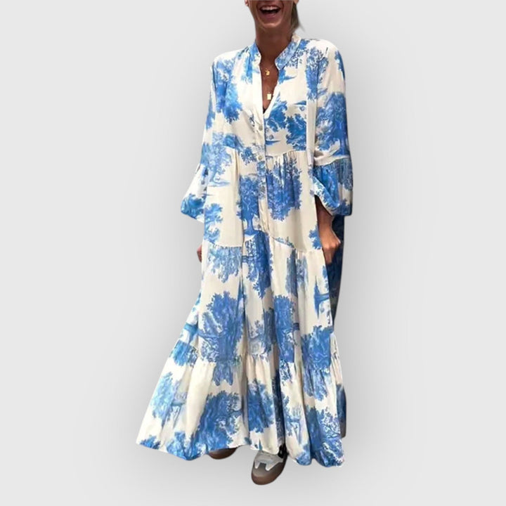 Heather™ – Flattering Floral Maxi Dress