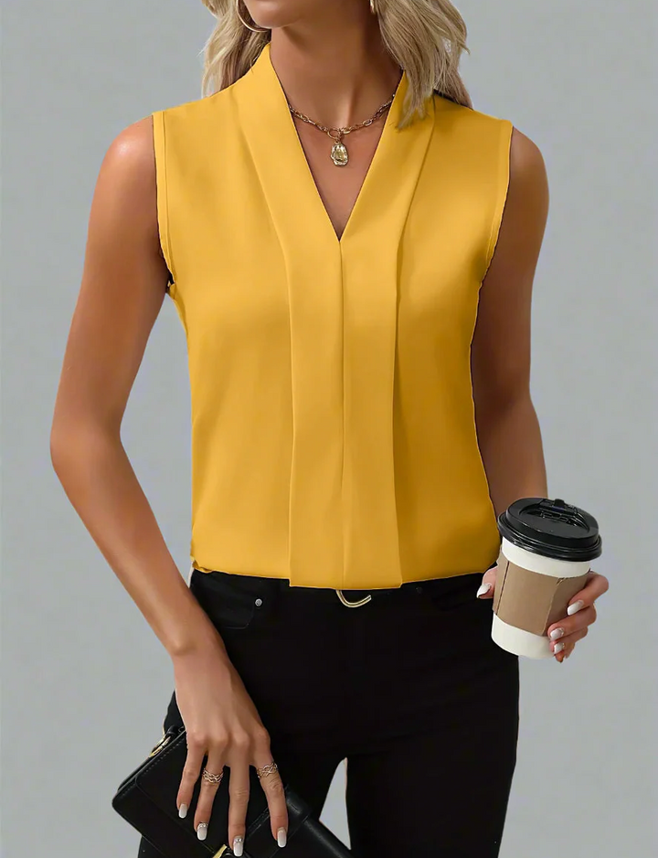 Adriana™ - Sleeveless V-neck blouse for women